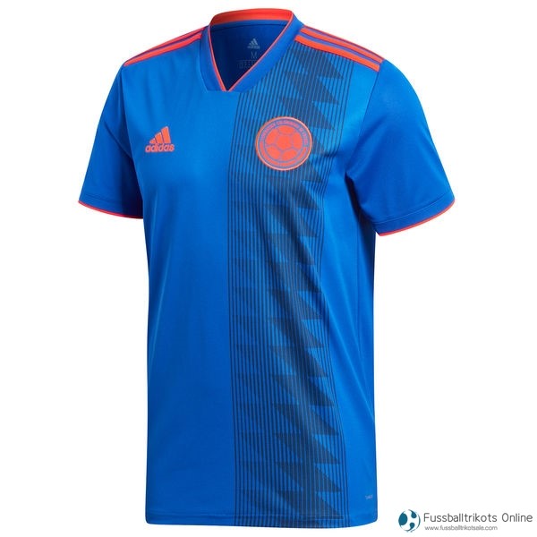 Columbia Trikot Auswarts 2018 Blau Fussballtrikots Günstig